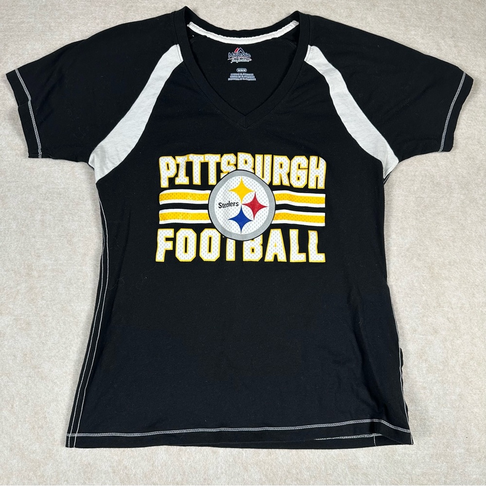 Majestic Fan Fashion Women’s Pittsburgh Steelers Size Med Shirt